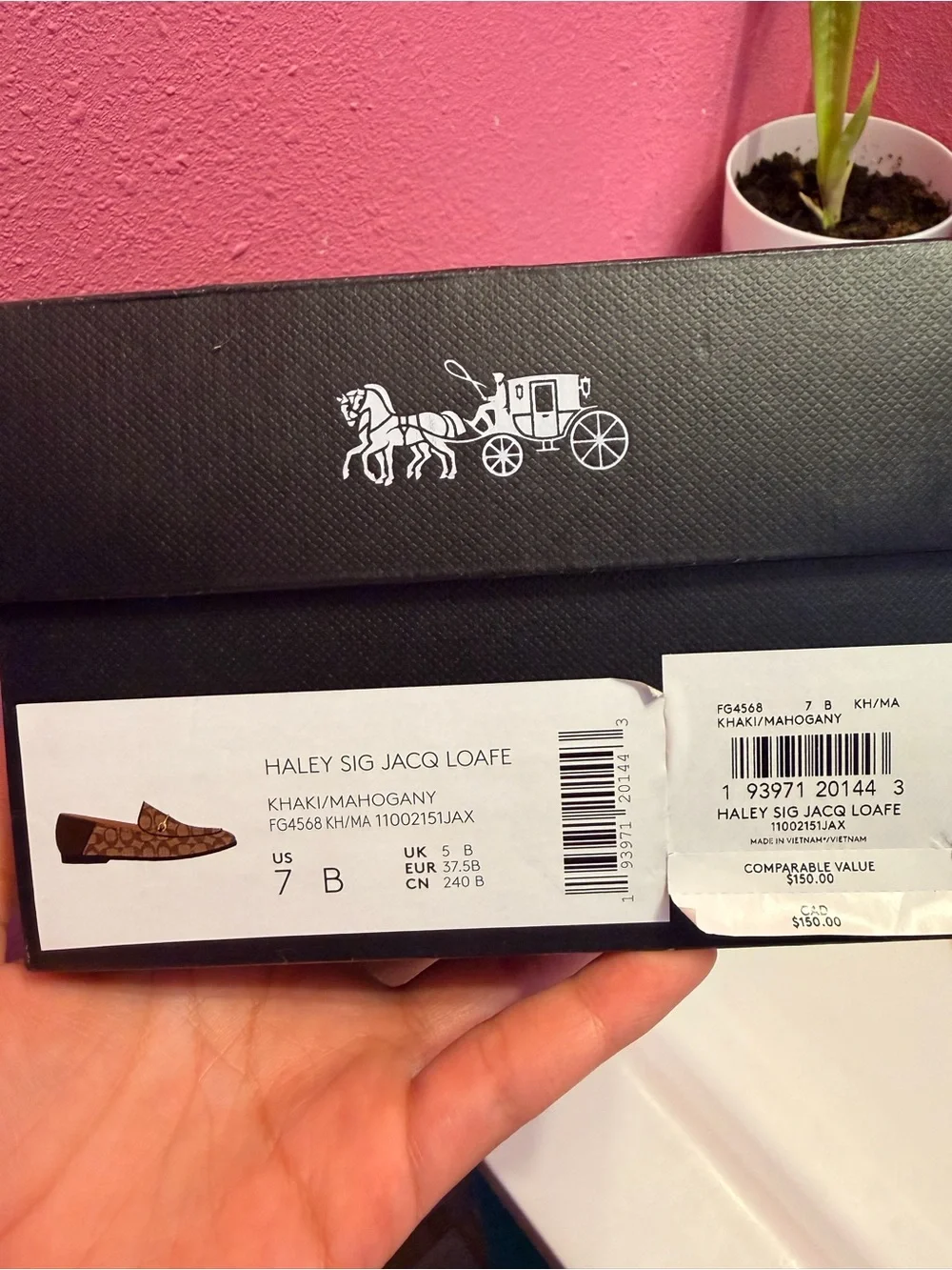 Coach Beige & Brown Signature Canvas Horsebit Loafer